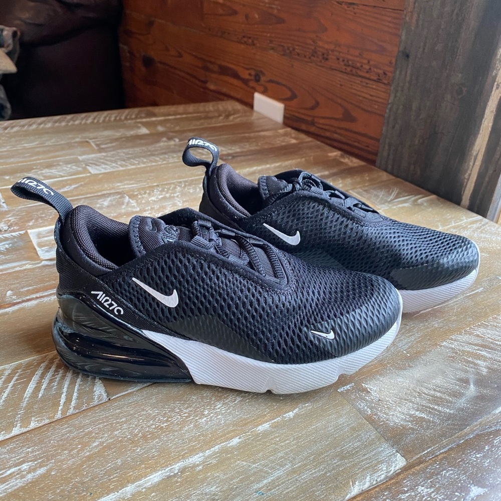 Nike Air Max 270 Black and White Sneakers Little kids